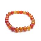 Pulseira das Pedras 8mm - Ágata de Fogo