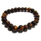 Pulseira das Pedras 8mm - Olho de Tigre