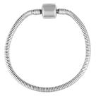 Pulseira de Aço Berloque Coleção Steel Dreams Fecho Click 17cm