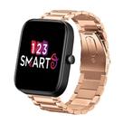 Pulseira de Aço Inoxidável compatível com Bip 3 A2172 / Bip / Bip Lite / Bip U - Gold Rose