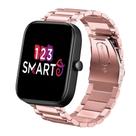 Pulseira de Aço Inoxidável compatível com Bip 3 A2172 / Bip / Bip Lite / Bip U - Pink Rose