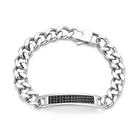 Pulseira de aço inoxidável Cuban Link Chain para homens de 22 cm Pulseira de aço inoxidável Cuban Link Chain para homens de 22 cm