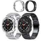 Pulseira de Aço Inoxidável para Samsung Galaxy Watch Ultra 47mm (2024) - com Capa de PC Pulseira de Aço Inoxidável para Samsung Galaxy Watch Ultra 47mm (2024) - com Capa de PC