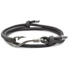 Pulseira De Âncora Náutica Masculina Prata