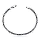 Pulseira De Bali Grumet Dupla Escovada Em Prata 925