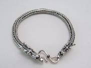 Pulseira De Bali Rabo De Rato 5mm Em Prata 925