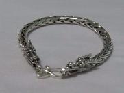 Pulseira De Bali Trançada Masculina Em Prata 925