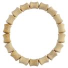 Pulseira de bambu natural, segmento de miçangas, 8x10mm, unissex