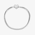 Pulseira de Berloque Coração em Prata 925