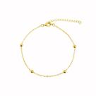 Pulseira de Bolinhas Douradas Banhada a Ouro 18k com Extensor Pulseira de Bolinhas Douradas Banhada a Ouro 18k com Extensor