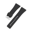 Pulseira De Borracha De Silicone Preta 22mm 30mm À Prova d'Água Para Relógio Esportivo De Mergulho