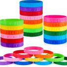 Pulseira de borracha Gejoy Religious Sayings para crianças (60 unidades)