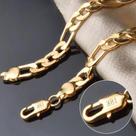 Pulseira De Cadeia Figaro De Ouro E Prata De 8MM, 8 Polegadas, Para Mulheres E Homens, Joias De Moda