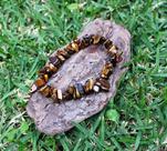 Pulseira de Cascalho de Olho de Tigre