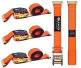 Pulseira de catraca E Track ORANGEE, pacote com 4, 2041,16 kg, Breaking