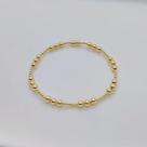 Pulseira De Contas Banhada a Ouro Para Mulheres, Joias Da Moda De Alta Qualidade KKBEAD Pulseras