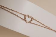 Pulseira de coração com zircônia