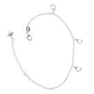 Pulseira De Corações Vazados PRI Style Folheada A Prata Antialérgica Pulseira De Corações Vazados PRI Style Folheada A Prata Antialérgica