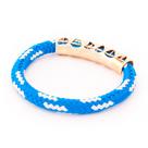 Pulseira De Corda Detalhada Azul Sail Anemoss