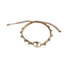 Pulseira De Corda Trançada Vintage Feminina Feita À Mão Com Charme De Pérola E Estrela, Acessórios
