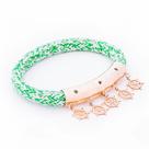 Pulseira De Corda Verde Anchor Detalhada Anemoss