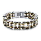 Pulseira de corrente de motocicleta de aço inoxidável para homens 20,5 cm Pulseira de corrente de motocicleta de aço inoxidável para homens 20,5 cm