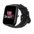 Pulseira de Couro compatível com Bip 3 A2172 / Bip A1608 / Bip U / Bip Lite - Preto