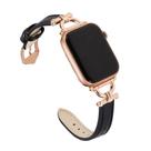 Pulseira de couro de reposição Osber para Apple Watch Watch Women 38-49 mm