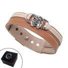 Pulseira de Couro Feminina Country Ajustável Pingente 2 Ferraduras e Cavalo Várias Cores Pulseira de Couro Feminina Country Ajustável Pingente 2 Ferraduras e Cavalo Várias Cores