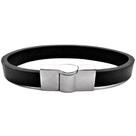 Pulseira De Couro Feminina Preta