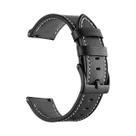 Pulseira De Couro Genuíno De 45mm Para Samsung Galaxy Watch 3 46mm Gear S3 Frontier, Correia De 22mm