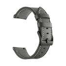 Pulseira De Couro Genuíno De 45mm Para Samsung Galaxy Watch 3 46mm Gear S3 Frontier, Correia De 22mm