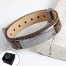 Pulseira de Couro Marrom PAI - AQUELE QUE AMA - Ajustável - DIA DOS PAIS - HOMENAGEM Pulseira de Couro Marrom PAI - AQUELE QUE AMA - Ajustável - DIA DOS PAIS - HOMENAGEM