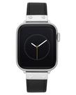Pulseira de Couro Preta para Apple Watch - Anne Klein Pulseira de Couro Preta para Apple Watch - Anne Klein