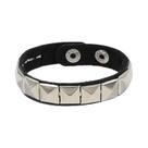 Pulseira De Couro PU Preta Feminina Com Rebites Pontiagudos Estilo Punk Boho Emo, Joia Gótica Para