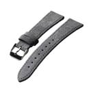 Pulseira De Couro Vintage Cinza Para Homens, Feita À Mão, Em Suede Macio, Tamanhos 18, 19, 20MM S/M