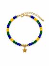 Pulseira de Cristais Intercalados Brasil 2026