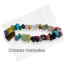 Pulseira De Cristais Variados Em Cascalho - Abundância