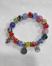 Pulseira de cristal colorida