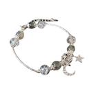 Pulseira De Cristal Com Zircônia Em Forma De Estrela E Lua, Joias De Luxo Leve Para Mulheres,