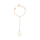 Pulseira De Dedo Feminina Boêmia Com Cristais Em Losango, Corrente Fina Simples, Joia Para Festa,