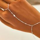 Pulseira De Dedo Prata Banhada Feminina Estilo Elegante Acessórios Tendência Internacional