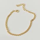 Pulseira de Elos Finos Dourada Bijuteria Pulseira de Elos Finos Dourada Bijuteria