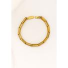 Pulseira de Elos Retangulares Estilo Cadeado Italiano em Aço Inox Prata ou Dourado 5 mm 20 cm Antialérgica Unissex Pulseira de Elos Retangulares Estilo Cadeado Italiano em Aço Inox Prata ou Dourado 5 mm 20 cm Antialérgica Unissex