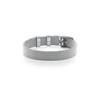 Pulseira de Esteira Lisa em Aço Inoxidável - 21 cm