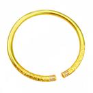 Pulseira de estilo antigo banhada a ouro para mulheres, pulseira aberta