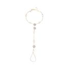 Pulseira De Flor Com Strass Boêmia, Joia De Mão Retro Para Casamento De Alto Padrão