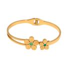 Pulseira De Flor Em Aço Inoxidável Para Mulheres, Impermeável, Empilhável, Para Uso Diário, Presente