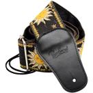 Pulseira de guitarra BestSounds C-150 em couro ajustável preta