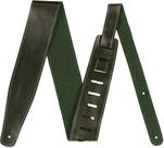 Pulseira de guitarra Fender Broken-In Leather Verde com 6,35 cm de largura